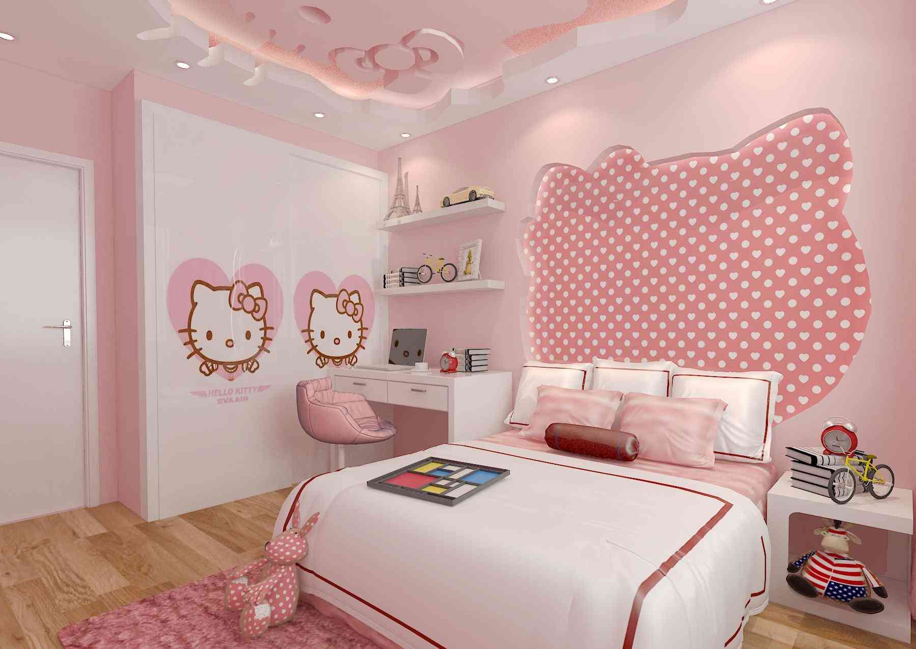 粉色系儿童房|空间|室内设计|陈文静123 - 原创作品 - 站酷 (ZCOOL)